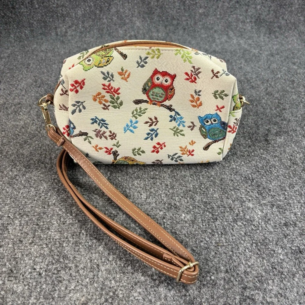 Signare Bohemian Owl Print Tapestry Crossbody or Shoulder Bag